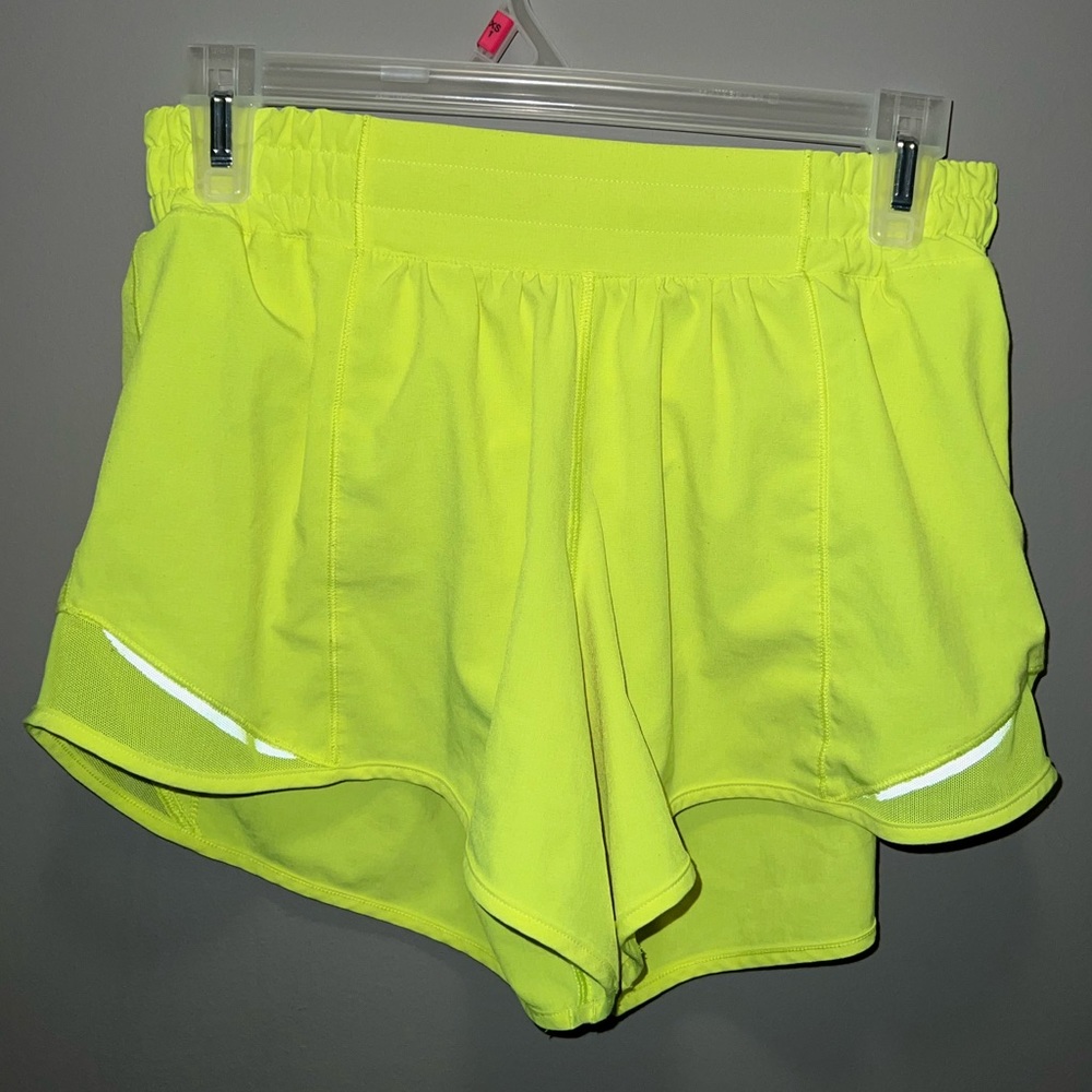 Lululemon Highlight Yellow Hotty Hot Shorts